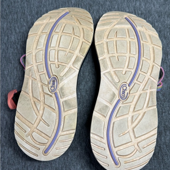 CHACO Vibrant Strappy Sandals with Snow Cones on Back Sling Size8 - Picture 8 of 9